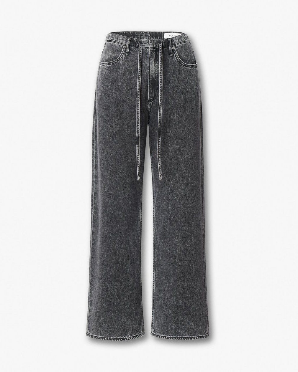 Phoebe Wide-Leg Drawstring Jeans - Angelique - Image 2