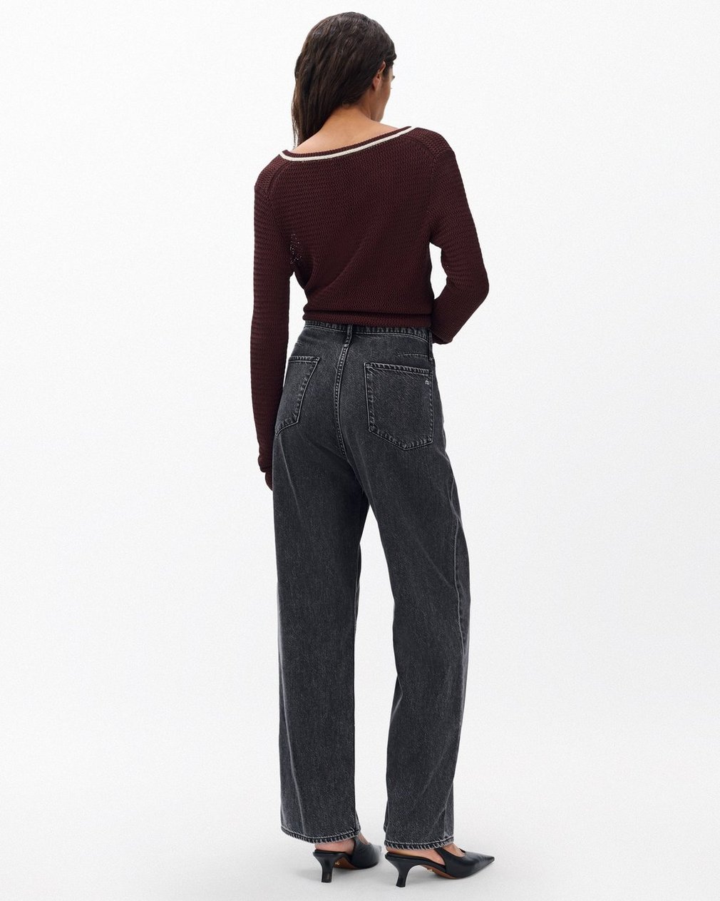 Phoebe Wide-Leg Drawstring Jeans - Angelique - Image 6