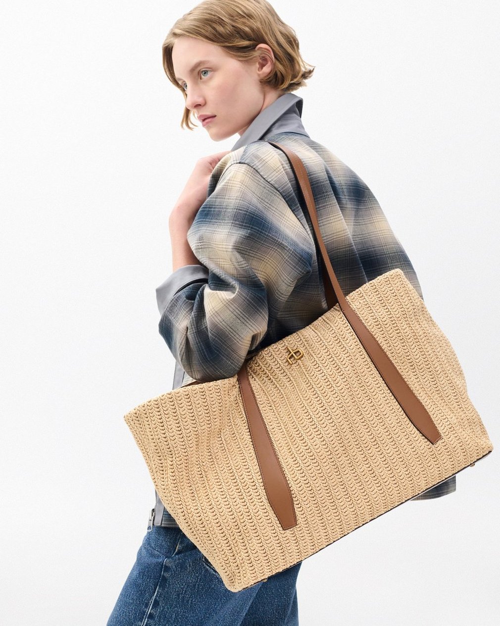 Chelsea Straw Tote - Natural - Image 2
