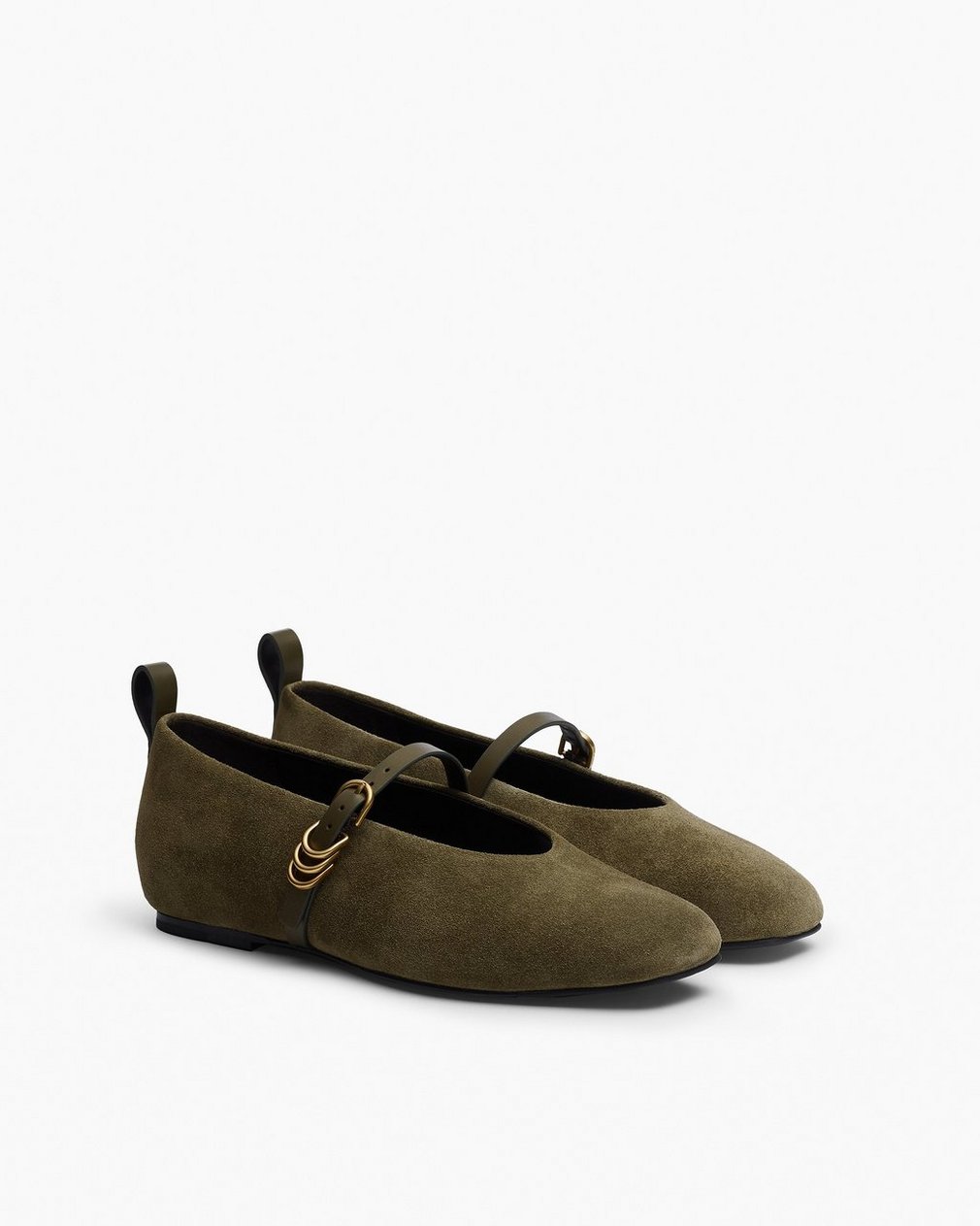 Spire Suede Mary Janes - Olive Night Suede - Image 3