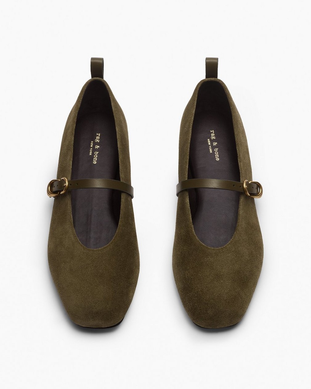 Spire Suede Mary Janes - Olive Night Suede - Image 5