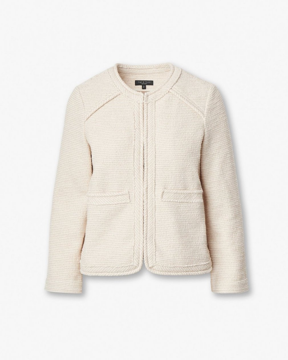 Clarice Tweed Jacket - Cream - Image 2