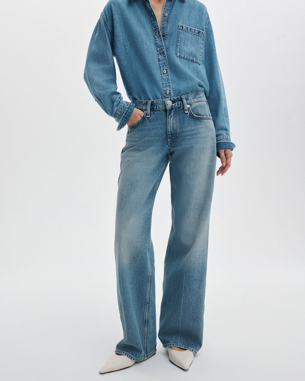 Saige Relaxed Straight Jeans - Rosland - Image 3