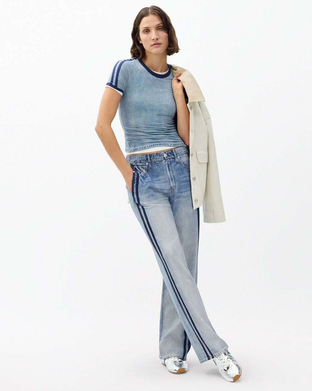 Miramar Wide-Leg Track Pants - Coney - Image 4
