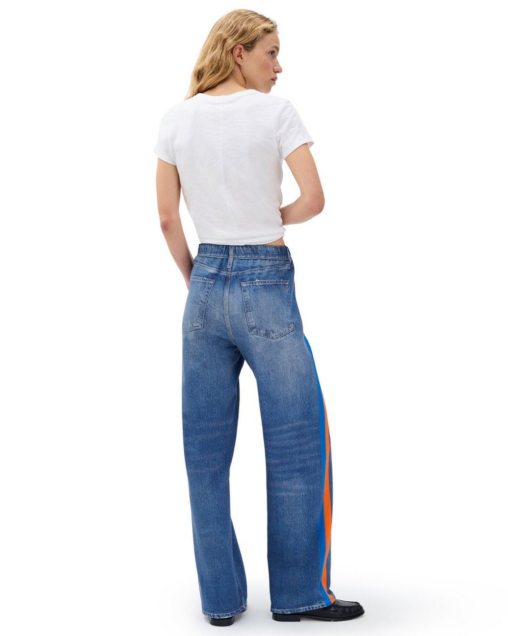 Miramar Sport Stripe Track Pants - Cosmos Orng Blue Strp - Image 7