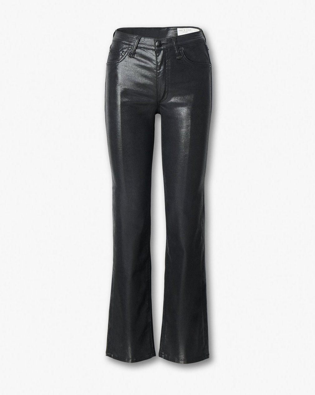 Harlow Straight Jeans - Black Coated - Image 2