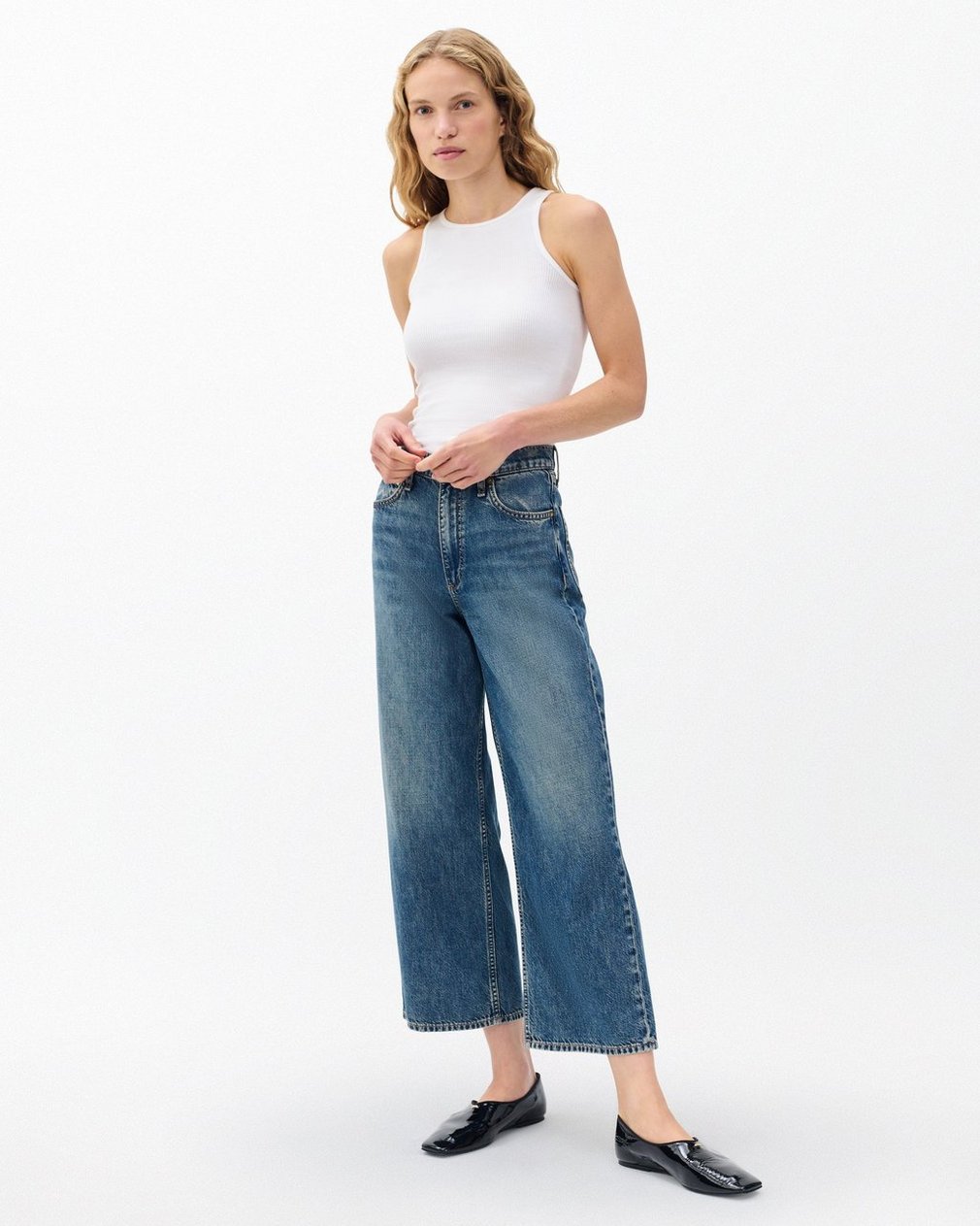Andi Ankle Wide-Leg Jeans - Delcan - Image 3