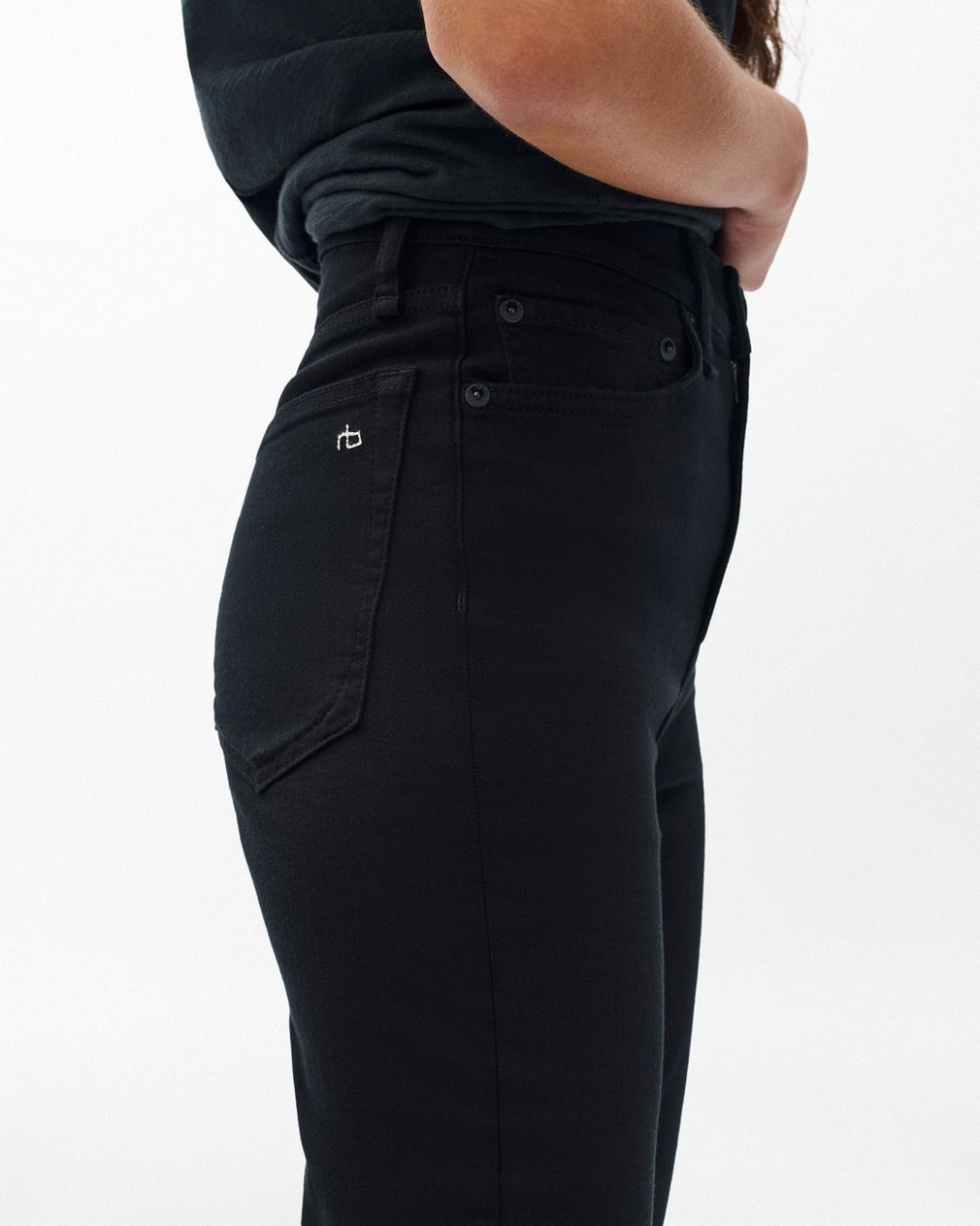 Peyton Bootcut - Black: Mid-Rise Stretch Jean - Image 5