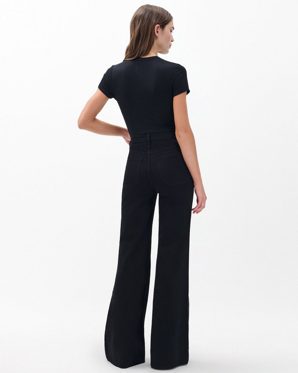 Skylar Wide-Leg Jeans - Black - Image 6