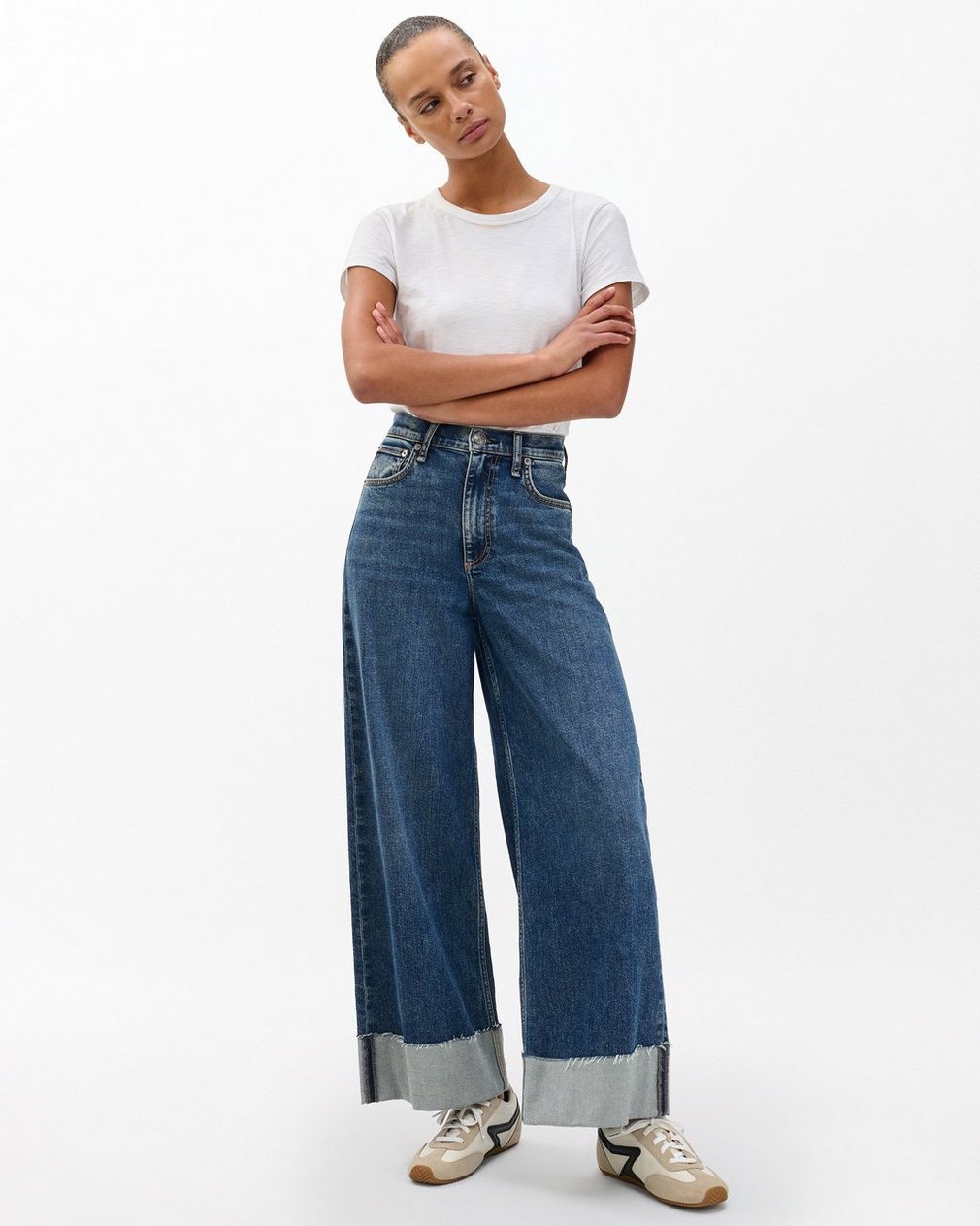 Sofie Cuffed Wide-Leg Jeans - Lee - Image 3