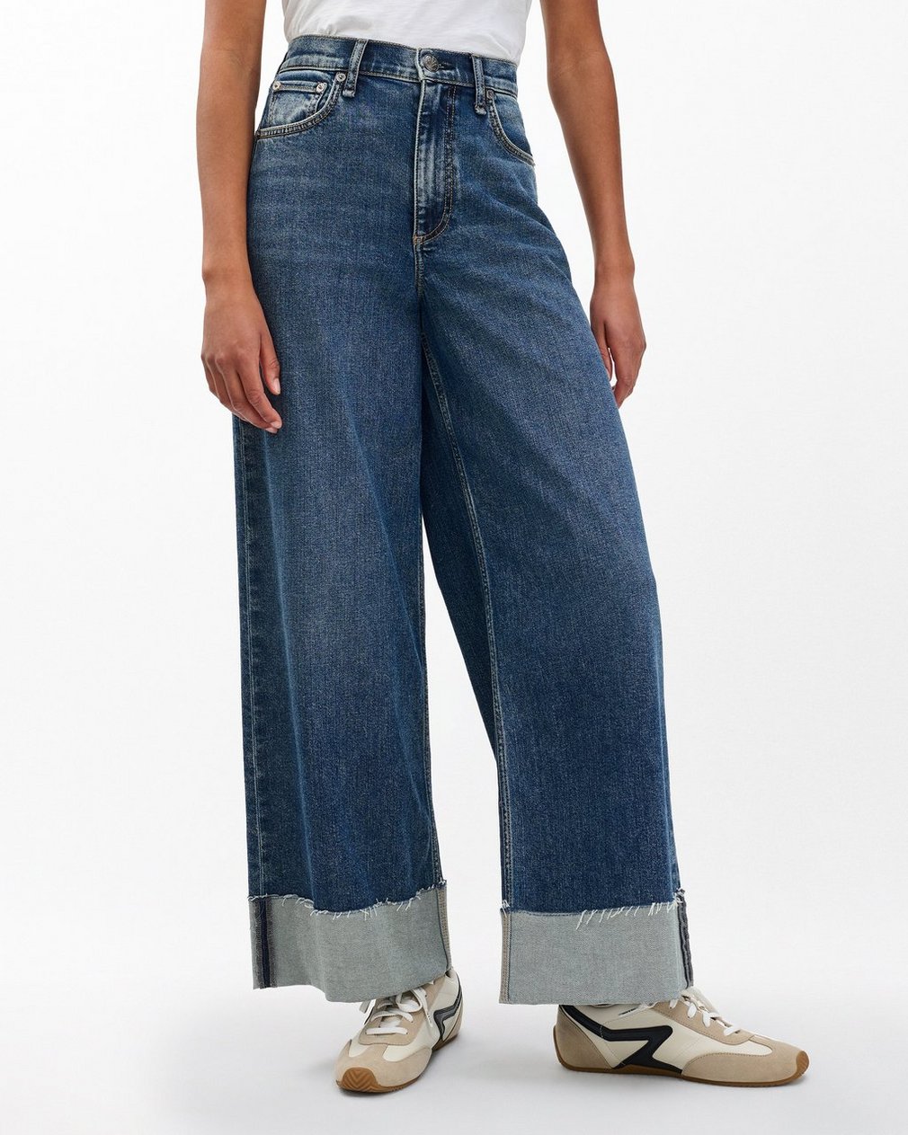 Sofie Cuffed Wide-Leg Jeans - Lee - Image 4