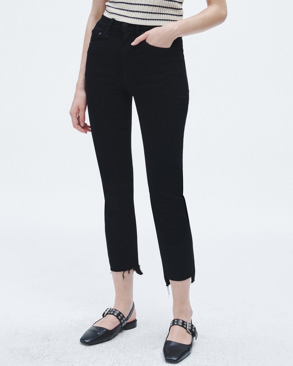 Wren Straight - Black: High-Rise Stretch Jean - Image 5