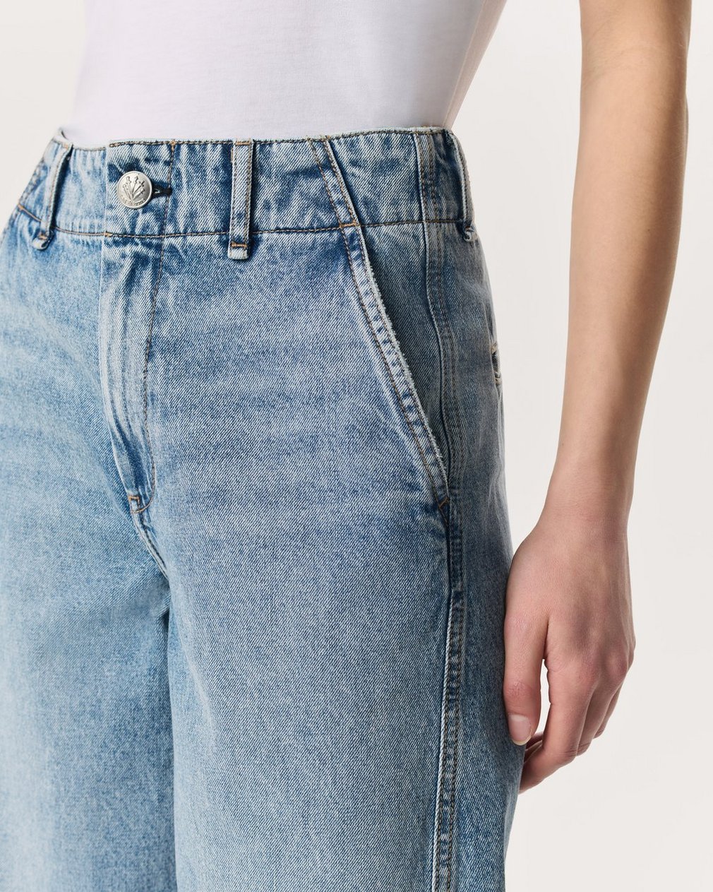 Tailored Jamie Denim Culotte - Pacific - Image 4