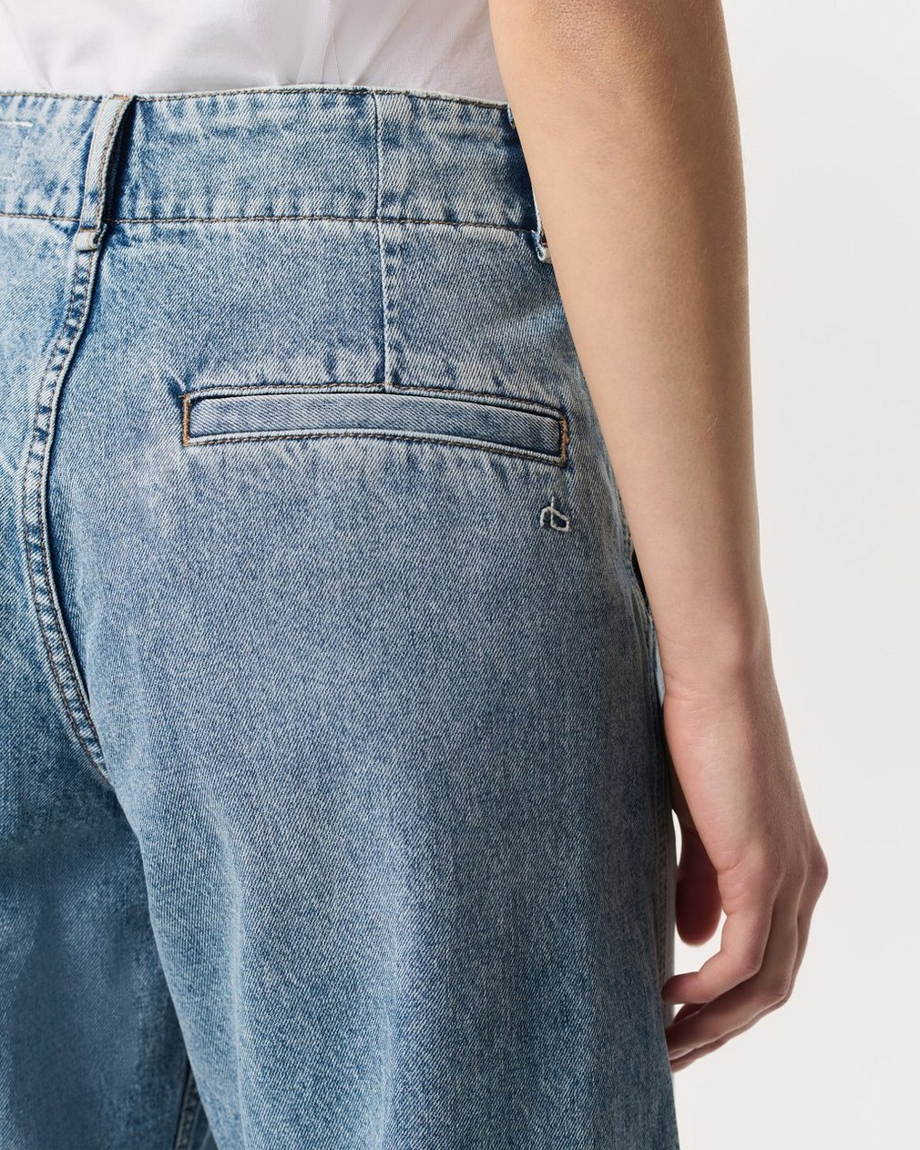 Tailored Jamie Denim Culotte - Pacific - Image 6
