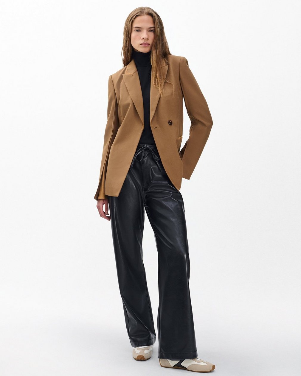 Margaret Tuxedo Blazer - Camel - Image 3