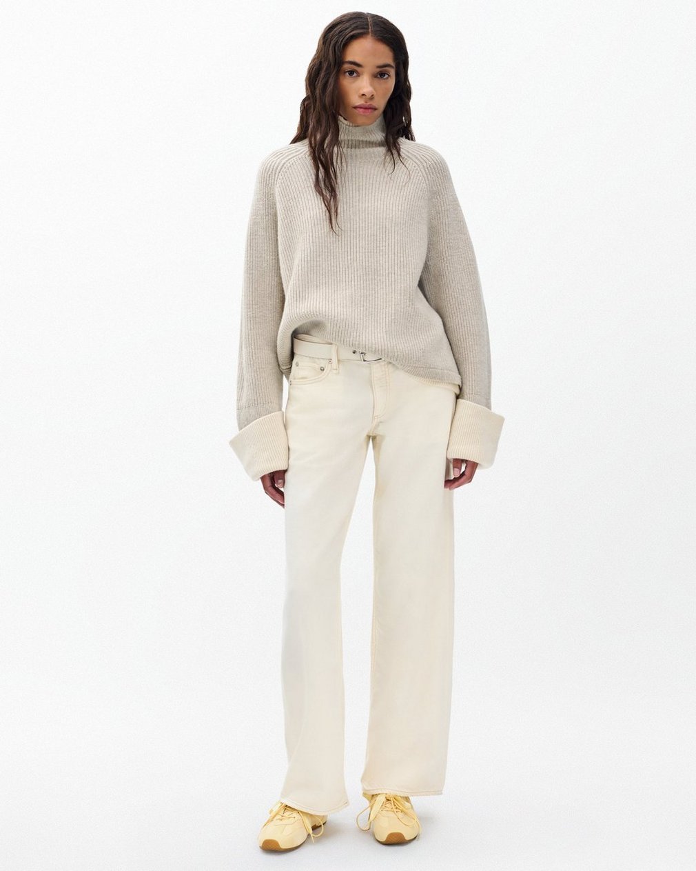 Ilaria Wool Turtleneck - Oat - Image 3