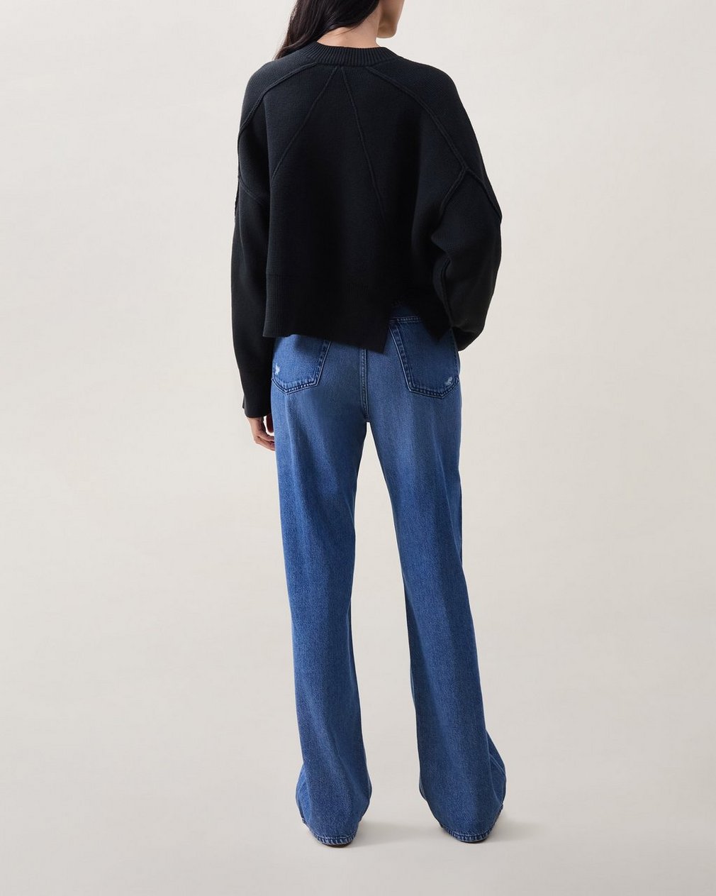 Lysa Cropped Sweater - Black - Image 2