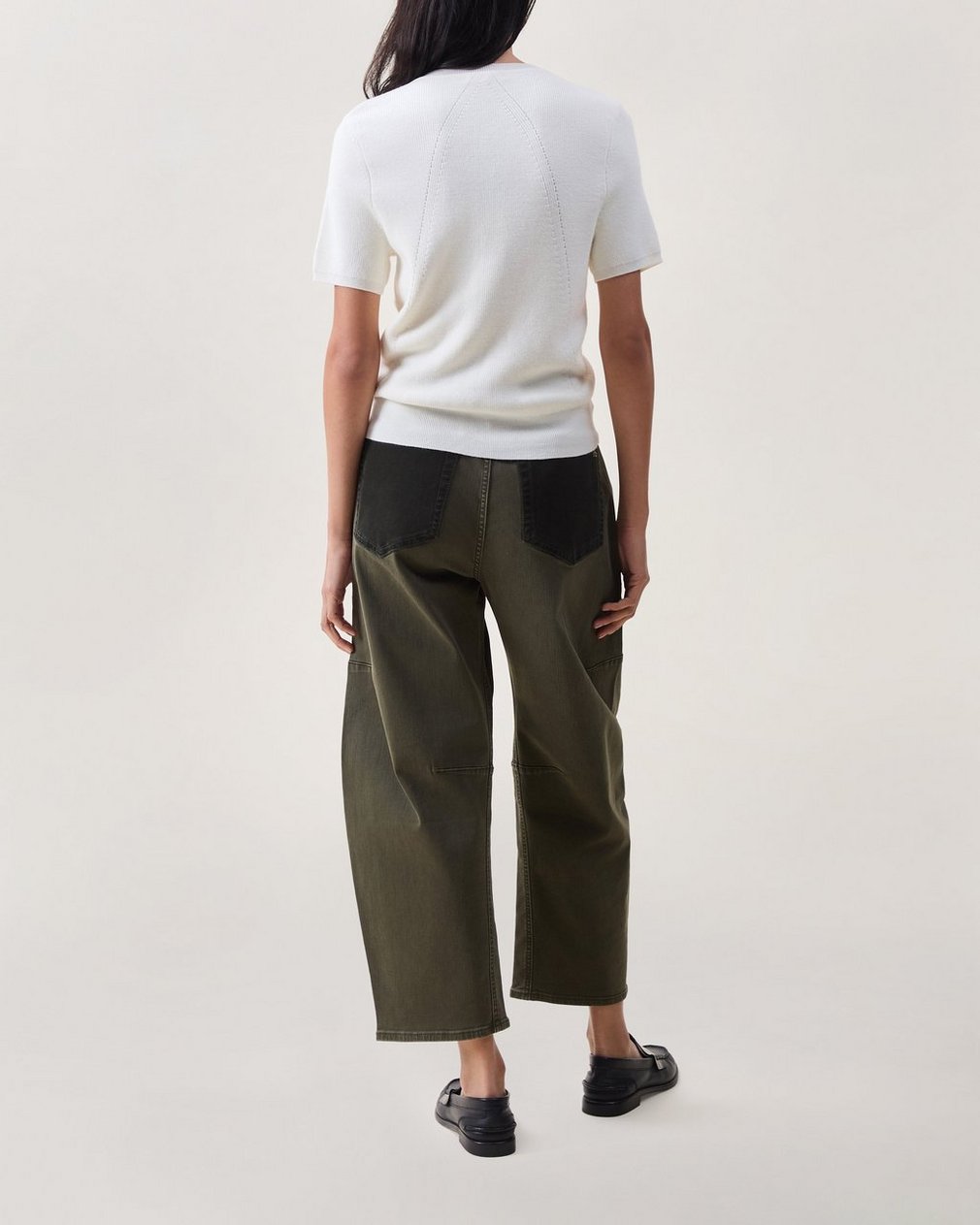 Michal Short-Sleeve Cardigan - Chalk - Image 2
