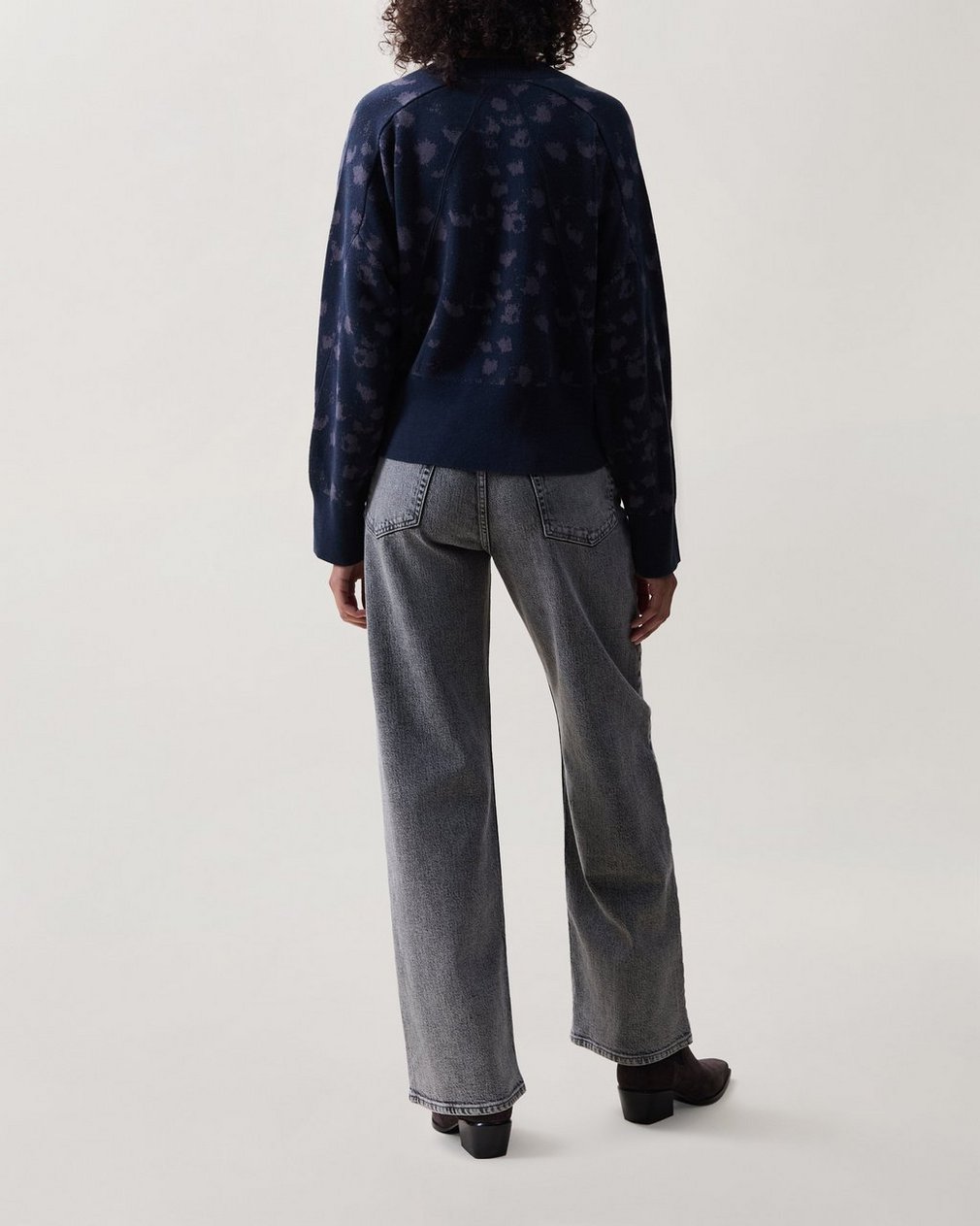 Lysa Jacquard Cropped Sweater - Salute Leopard - Image 2