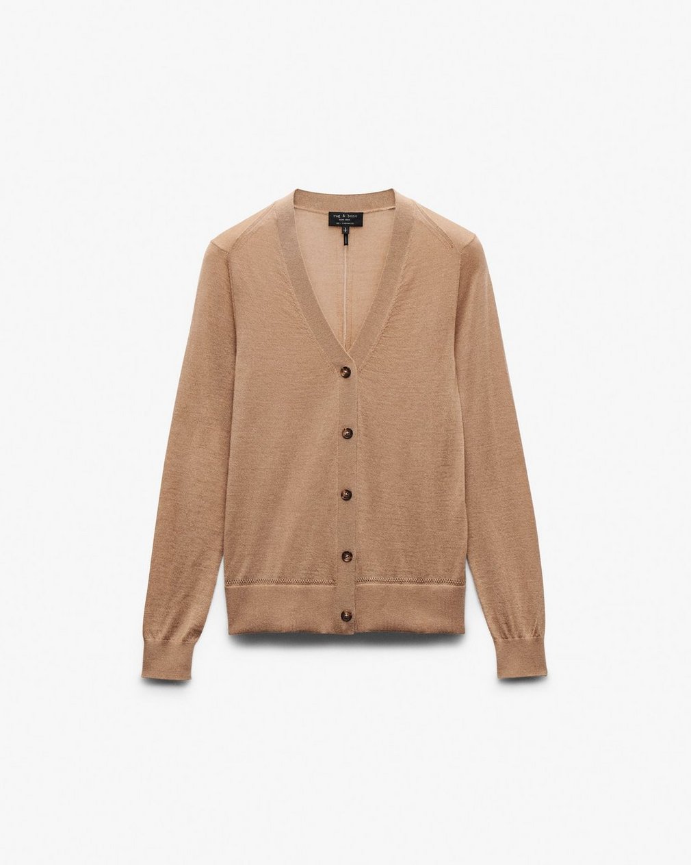 Adeline Lightweight Cashmere Cardigan - Camel - Image 2