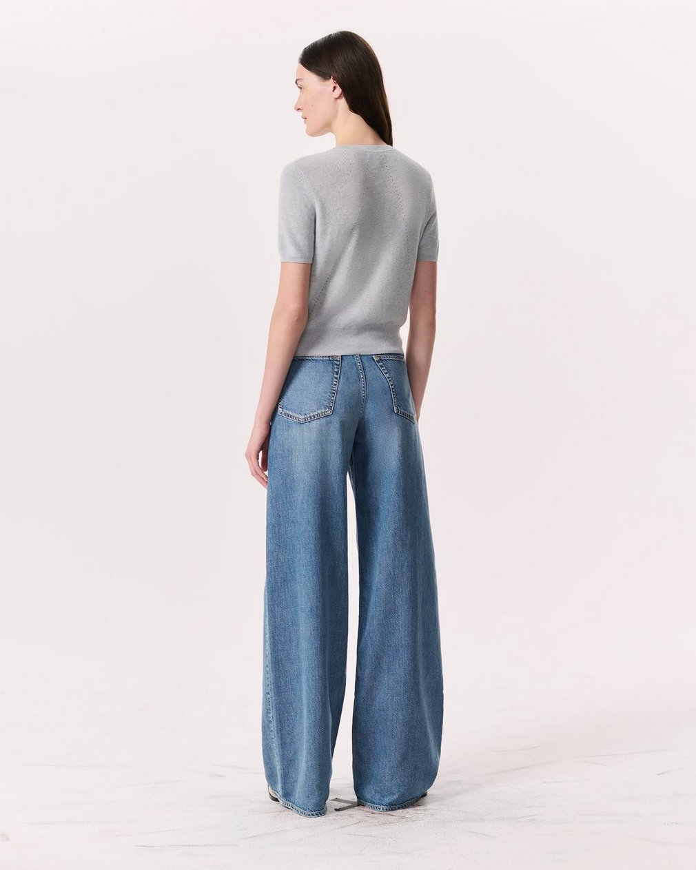 Dina Cotton-Cashmere Cardigan - Heather Grey - Image 5
