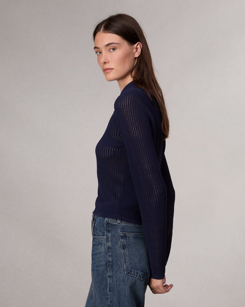 Viola Polo Sweater - Indigo - Image 4