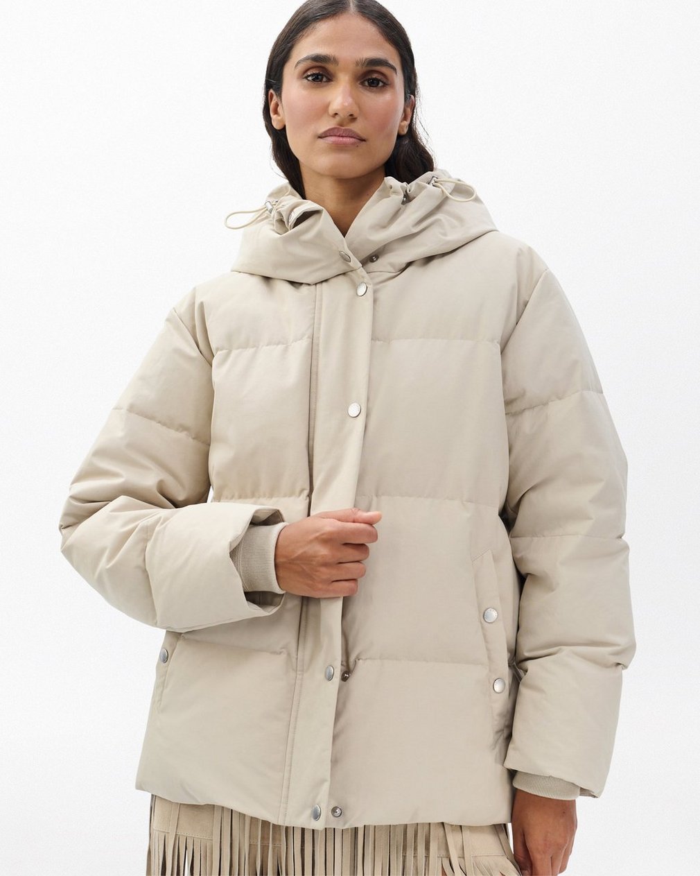 Leonard Puffer Jacket - Fossil - Image 4
