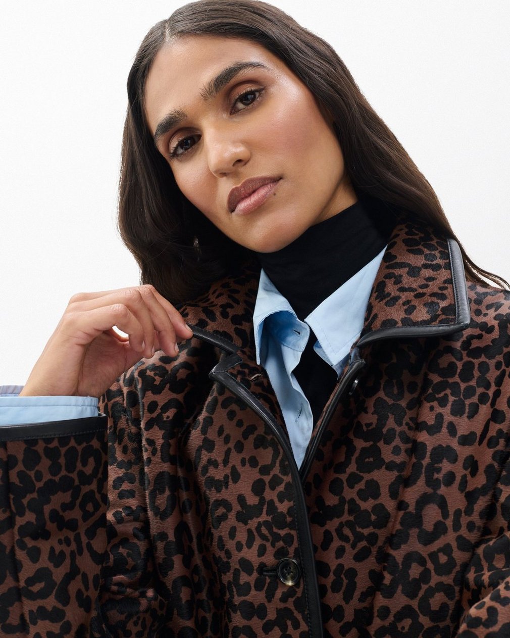 Isa Leopard-Print Calf Hair Coat - Leopard Hair Calf - Image 5
