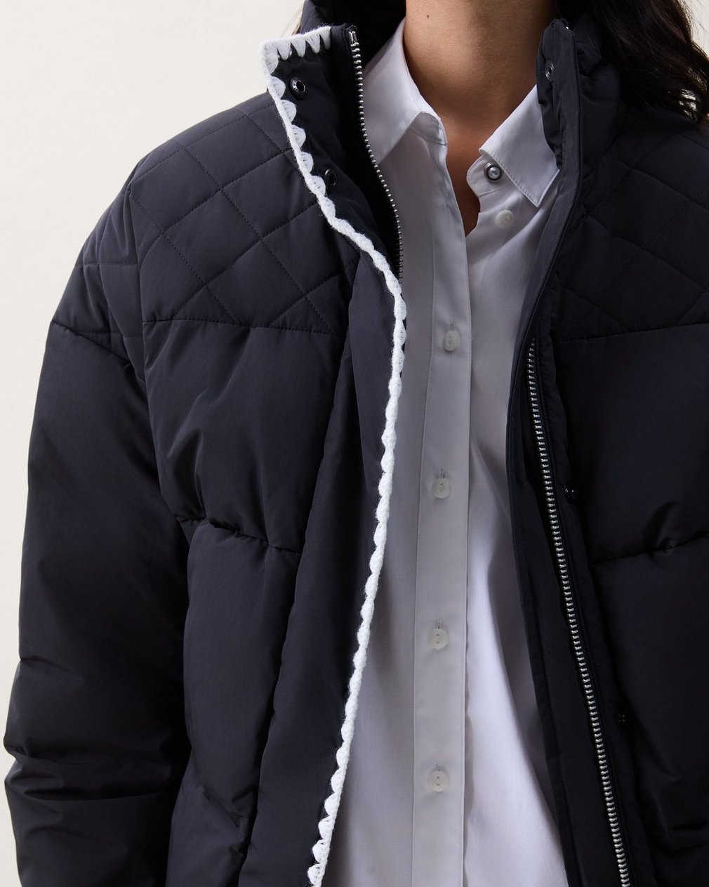 Isabella Puffer Jacket - Black - Image 3