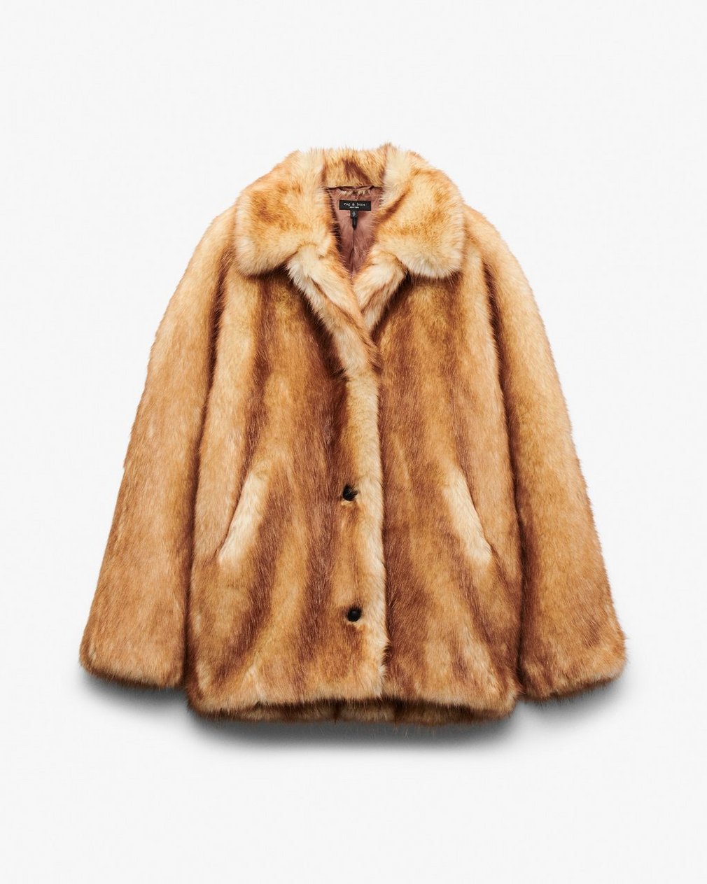 Brenna Faux Fur Jacket - Brown - Image 2
