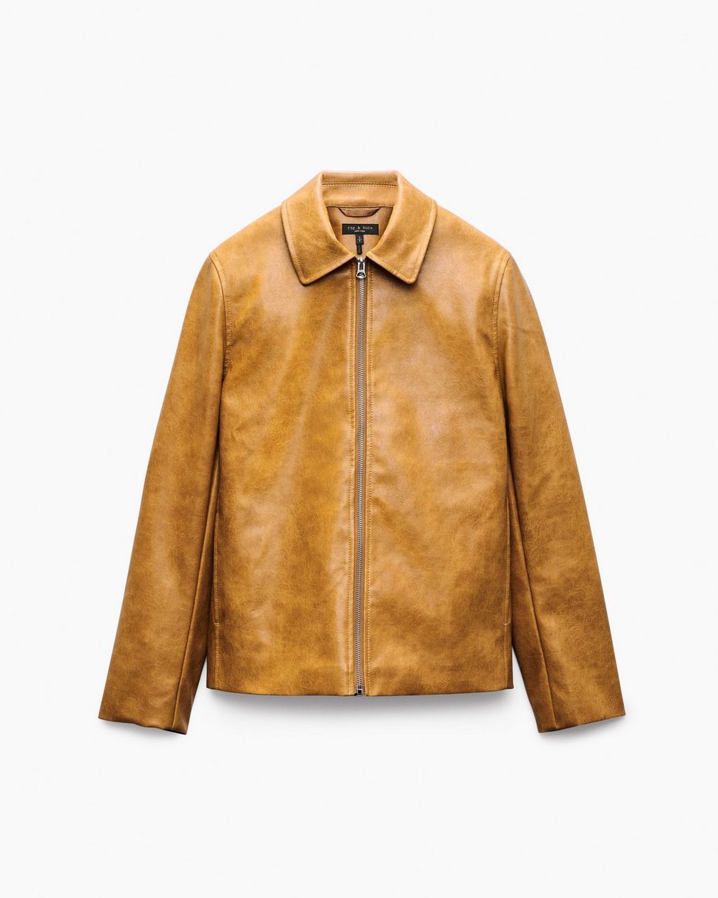 Jordie Faux Leather Jacket - Camel - Image 2