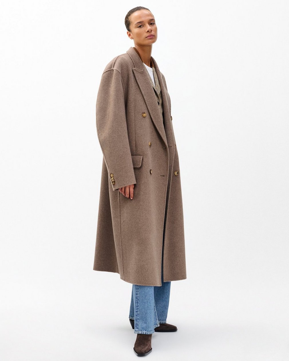 Vasso Wool Coat - Taupe - Image 3