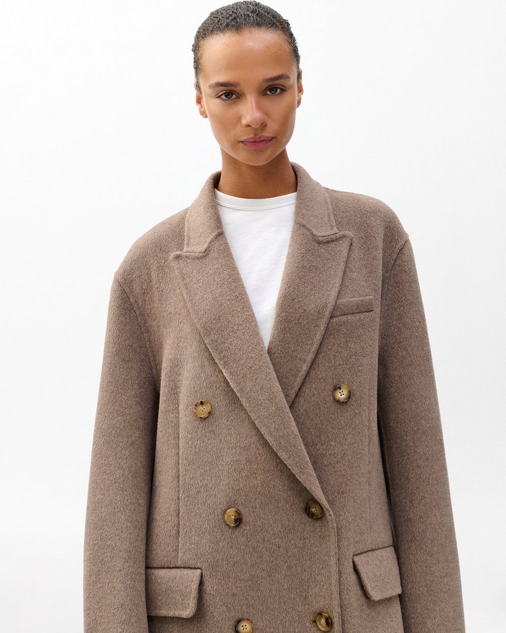 Vasso Wool Coat - Taupe - Image 4
