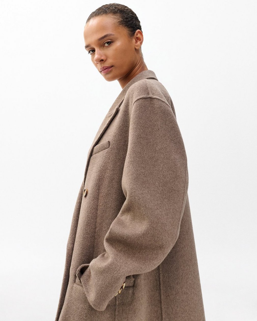 Vasso Wool Coat - Taupe - Image 5