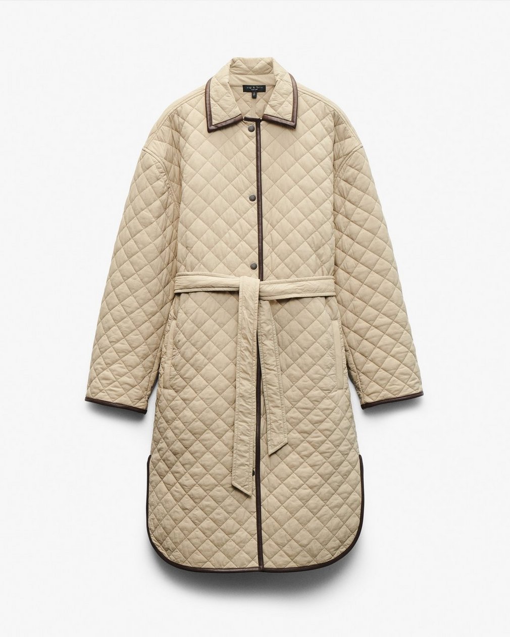 Kelly Quilted Jacket - Tan - Image 2