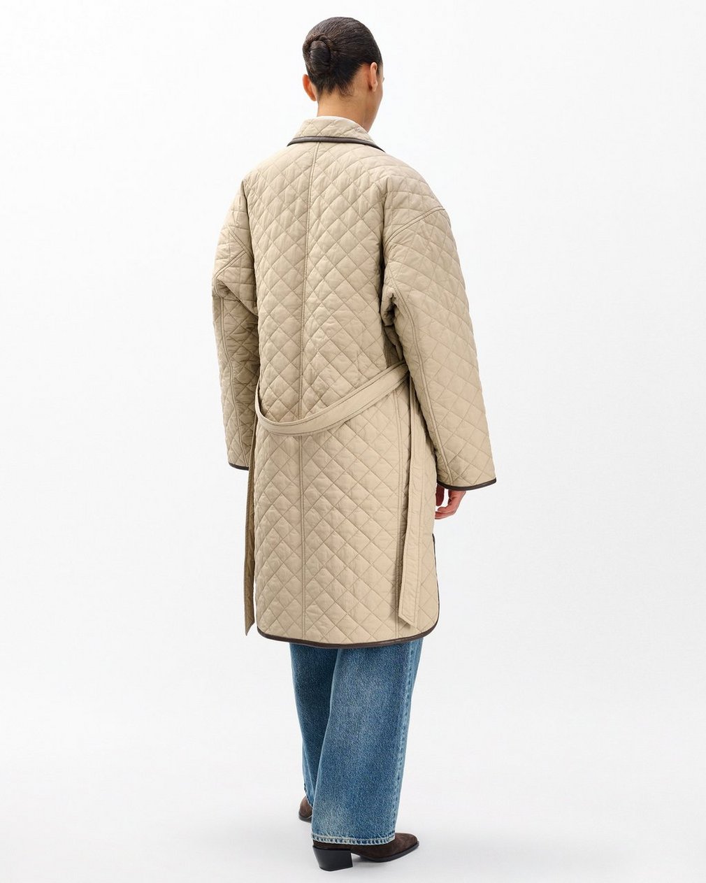 Kelly Quilted Jacket - Tan - Image 6