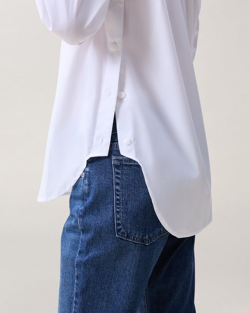 Monty Poplin Shirt - White - Image 3