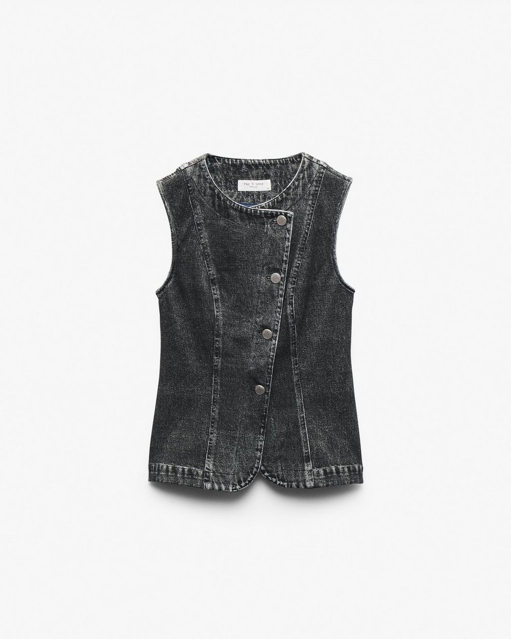 Miramar Olivia Vest - Washed Black - Image 2