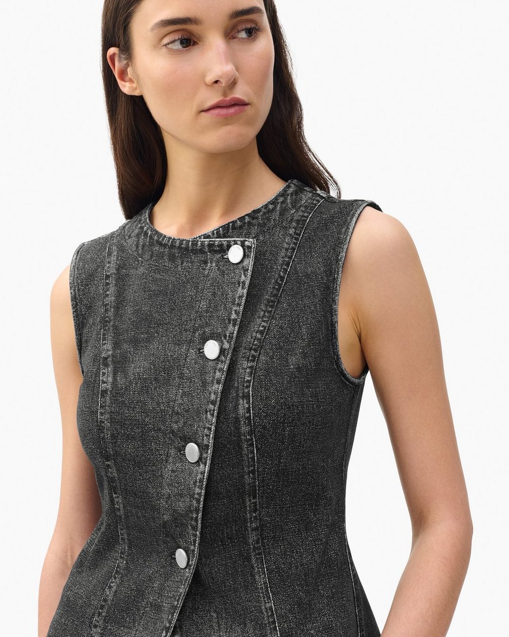 Miramar Olivia Vest - Washed Black - Image 4