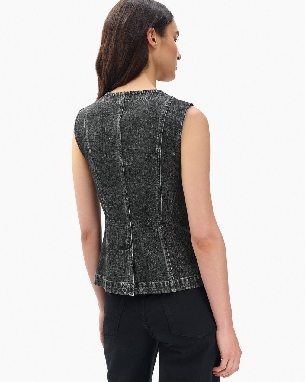 Miramar Olivia Vest - Washed Black - Image 6