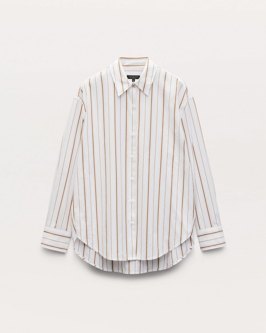 Jessica Striped Poplin Shirt - Brown Stripe - Image 2