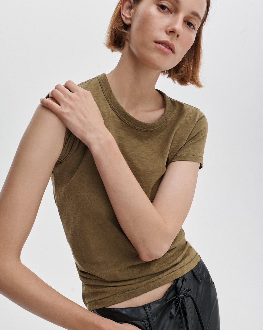 The Slub Tee - Military Olive - Image 4