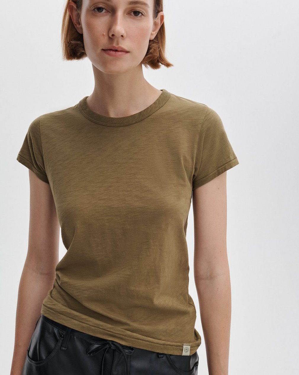 The Slub Tee - Military Olive - Image 5