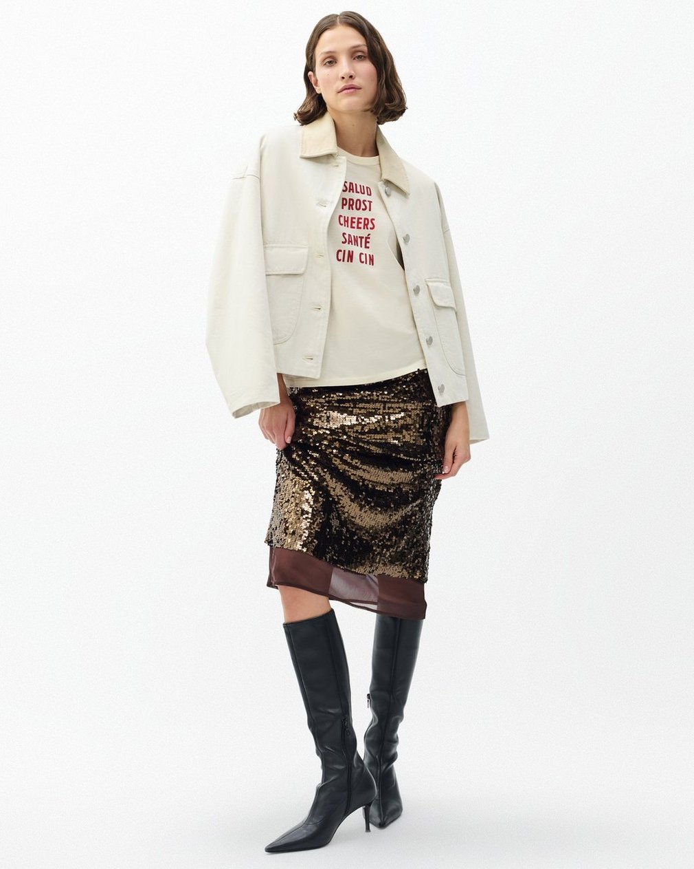 Cheers Graphic Tee - Ivory - Image 3
