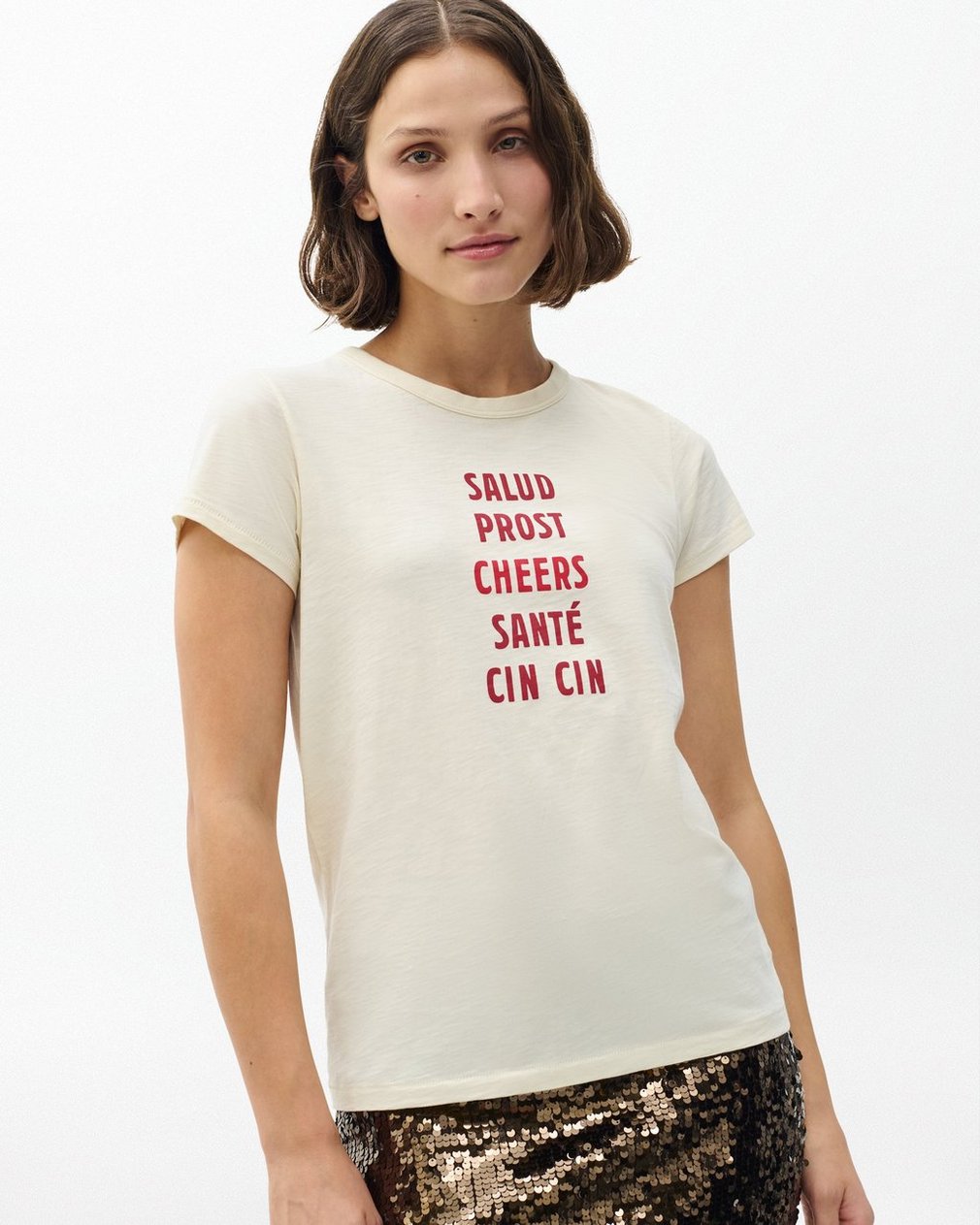 Cheers Graphic Tee - Ivory - Image 5