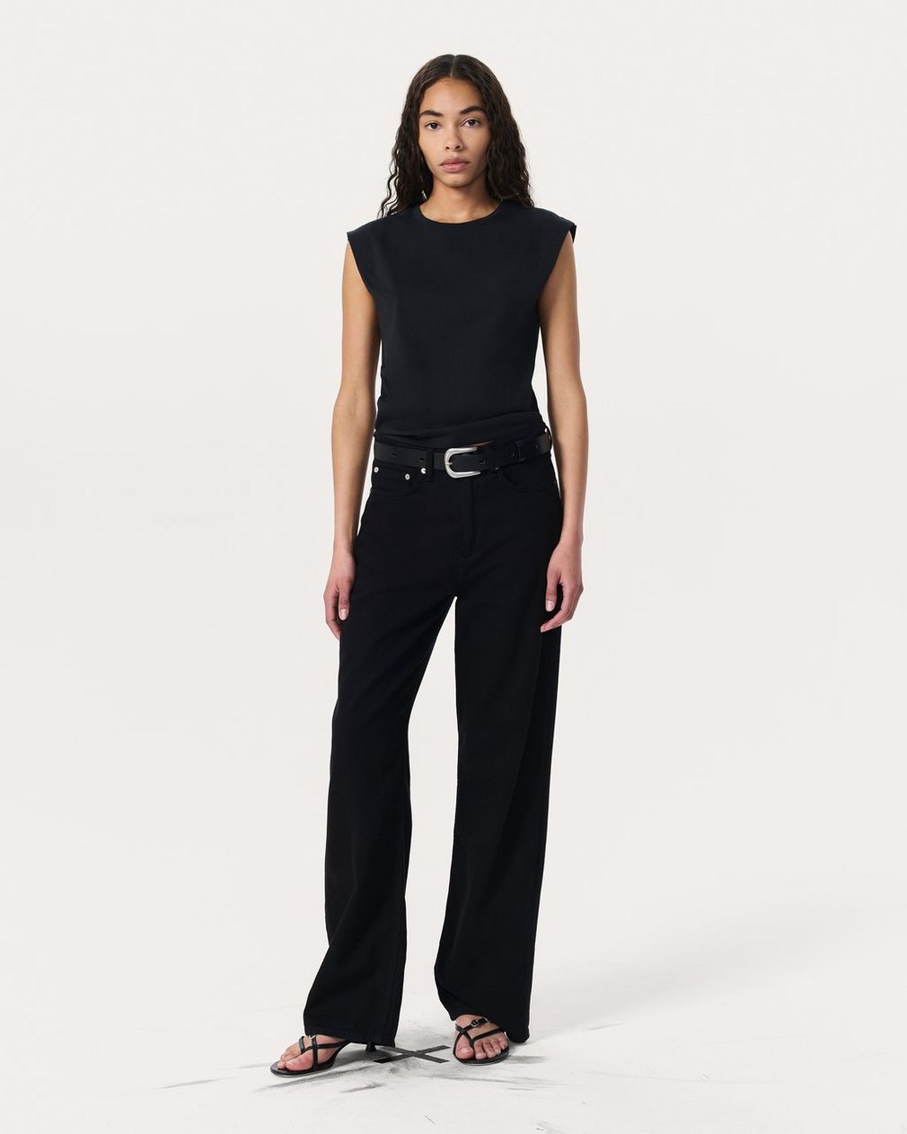 Mica Sleeveless Top - Black - Image 3