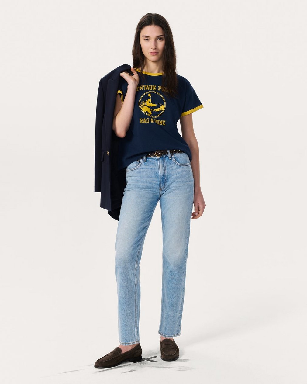 Montauk Boxy Graphic Tee - Navy - Image 3