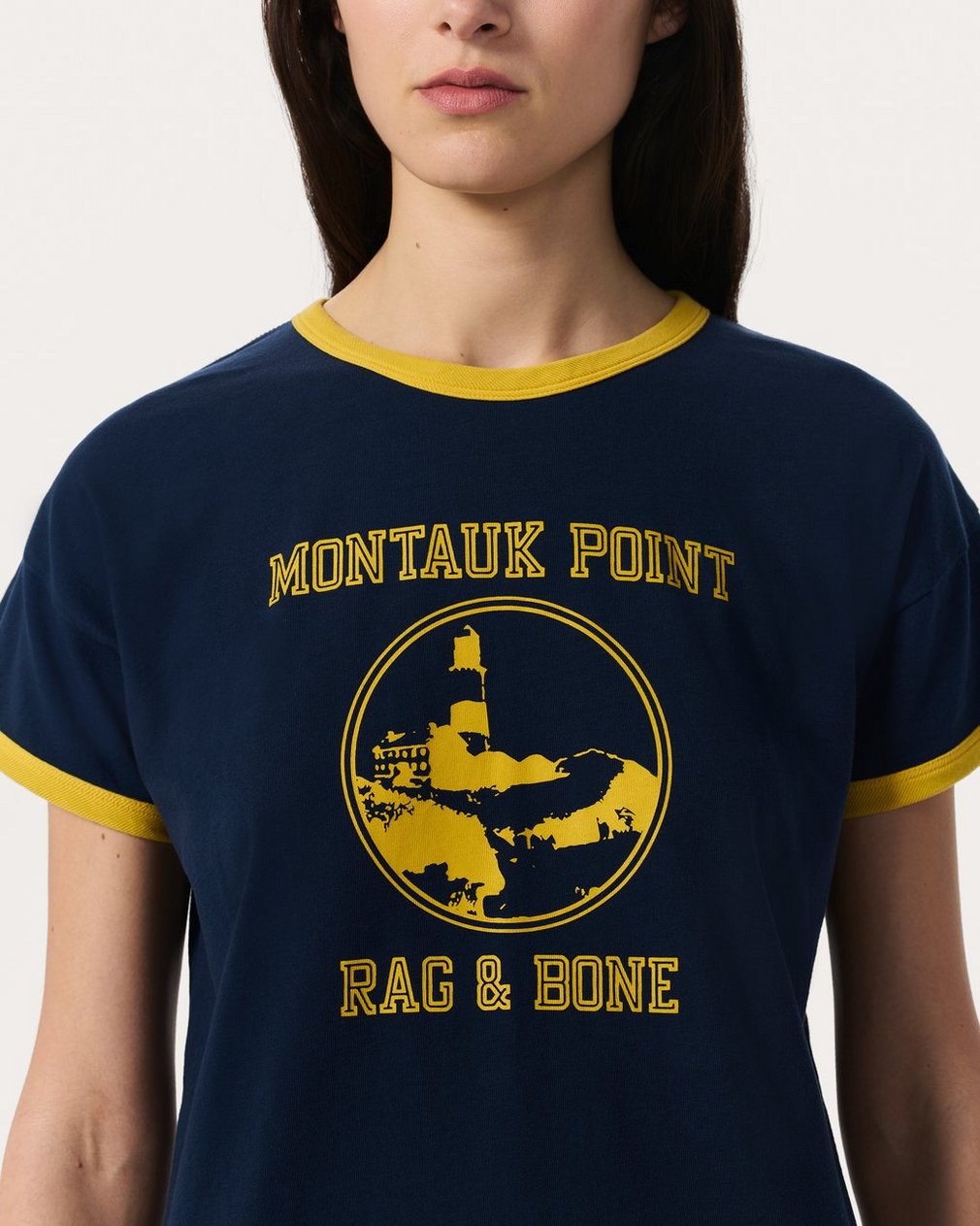 Montauk Boxy Graphic Tee - Navy - Image 4