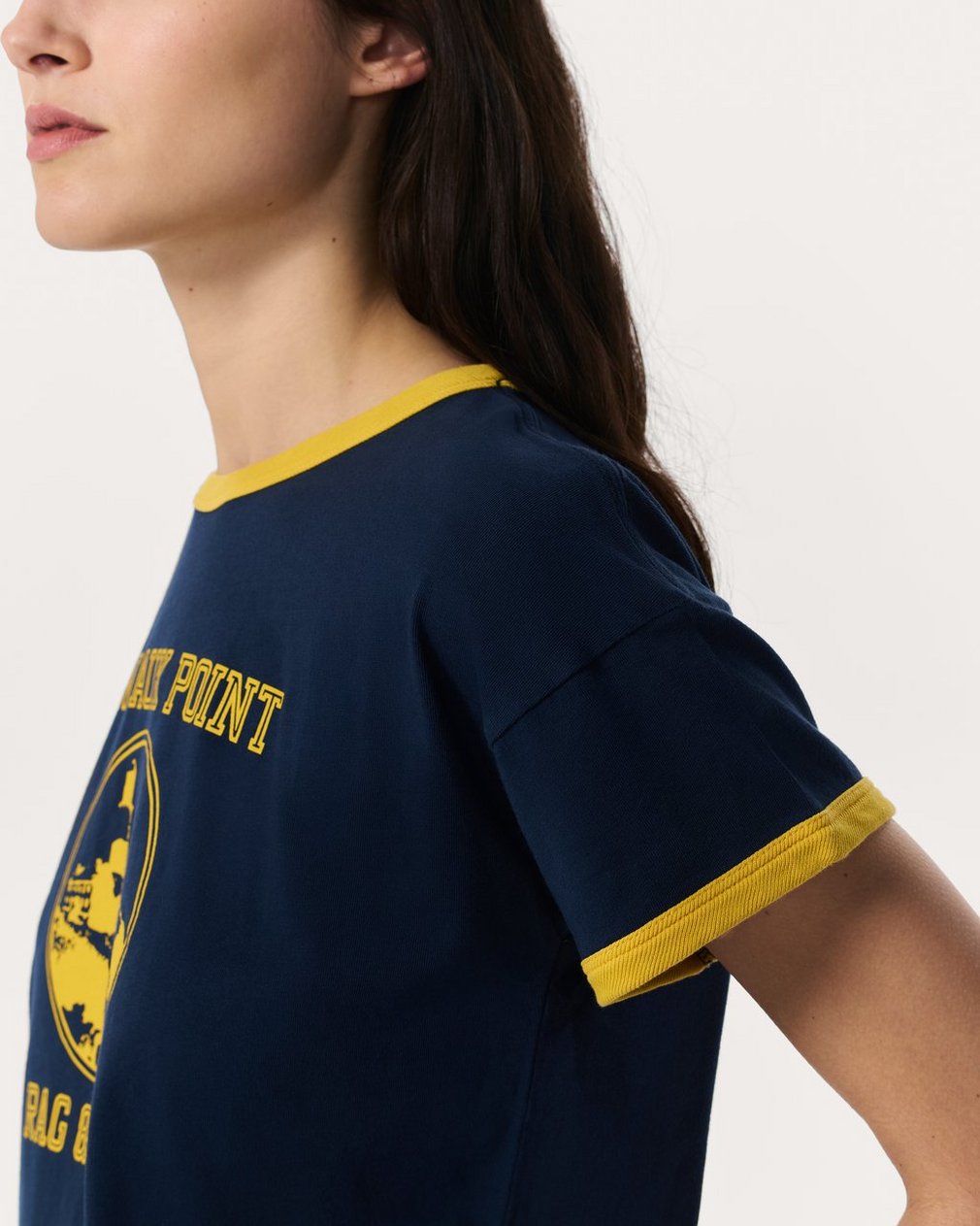Montauk Boxy Graphic Tee - Navy - Image 5