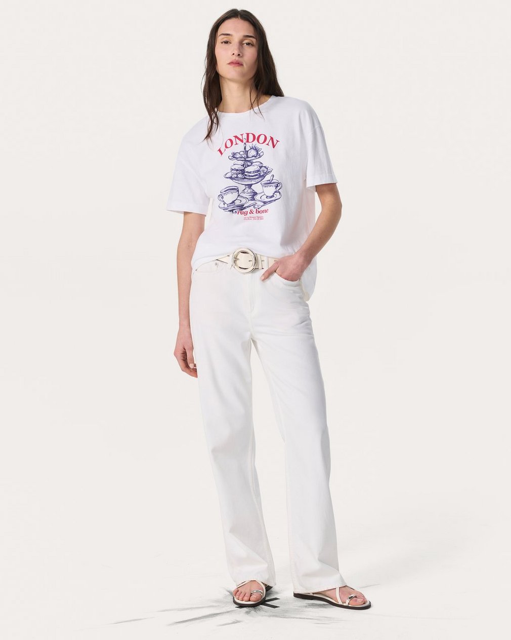 London Graphic Tee - White - Image 3